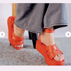 Free People Harper Flatform Sandals NIB